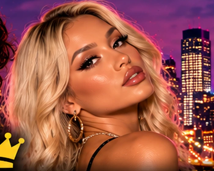 Blonde creator portrait